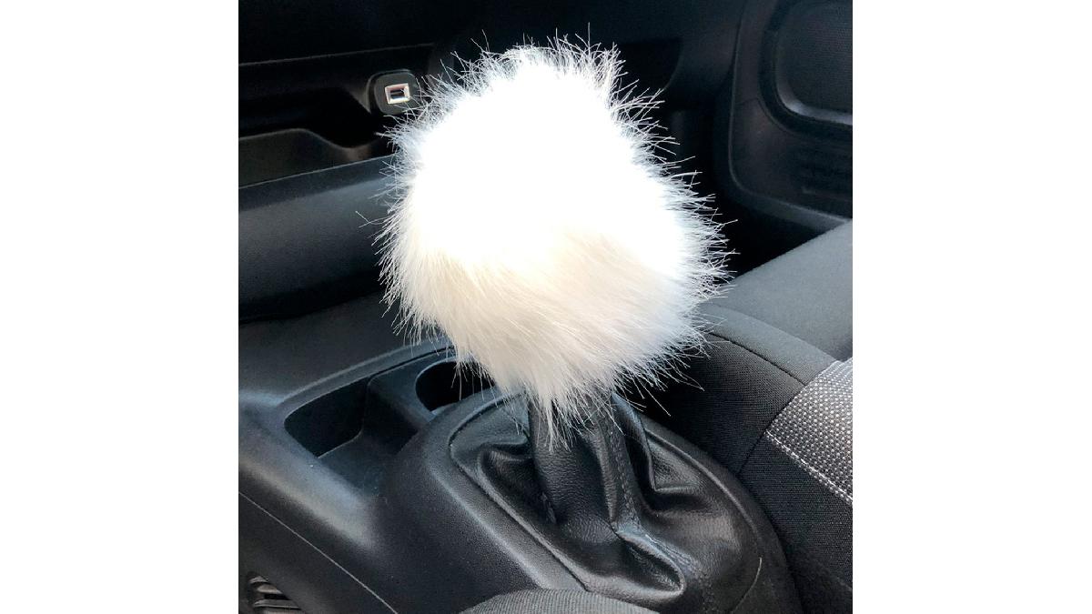 Simoni+Racing+Housse+de+Pommeau+Fluffy+Fur+-+Blanc